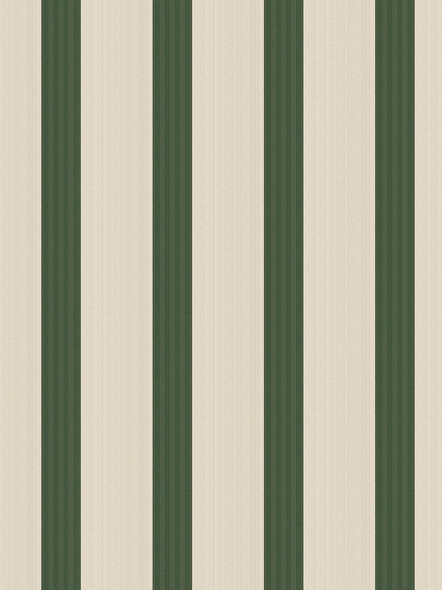 Scalamandre Tessara Stripe - Wallcovering Forest Wallpaper