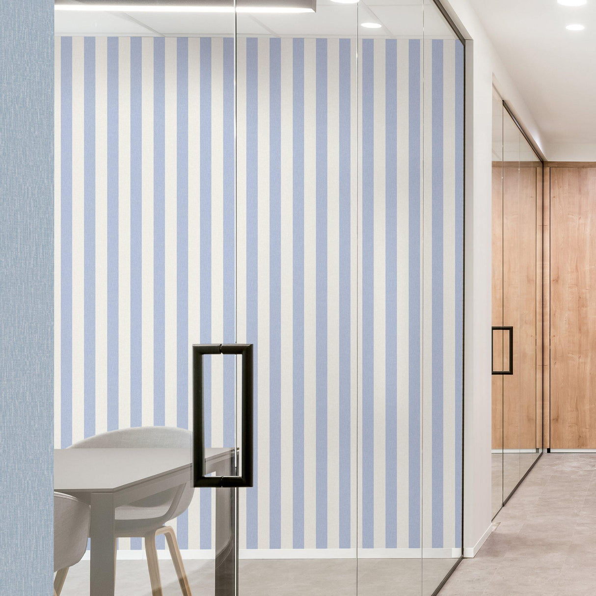 Galerie AT4023 Atmosphere Regular stripes Blue Wallpaper AT4023 Blue Wallpaper