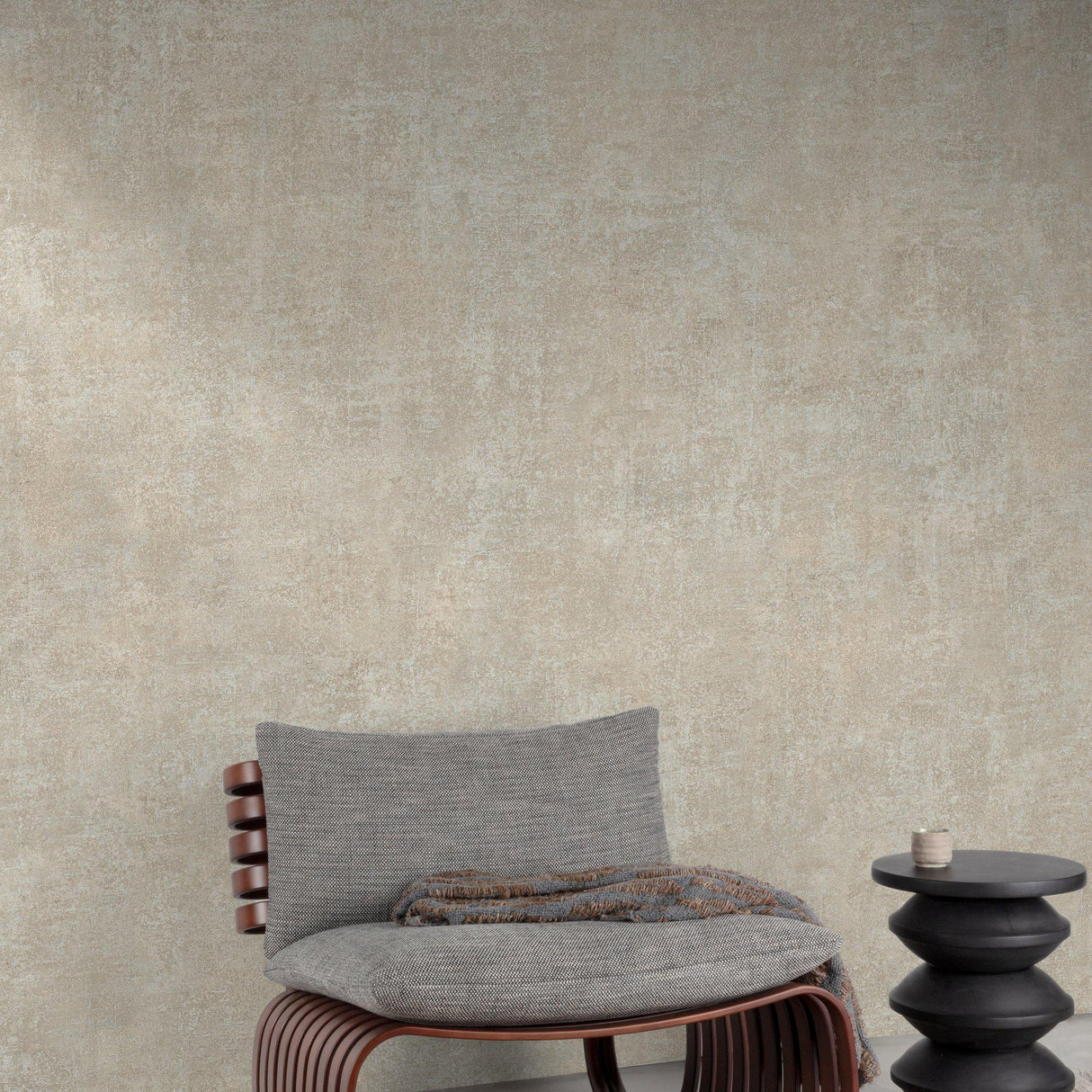 Galerie A85402 Structured Walls Authentic Plaster Plain Beige Wallpaper A85402 Beige Wallpaper
