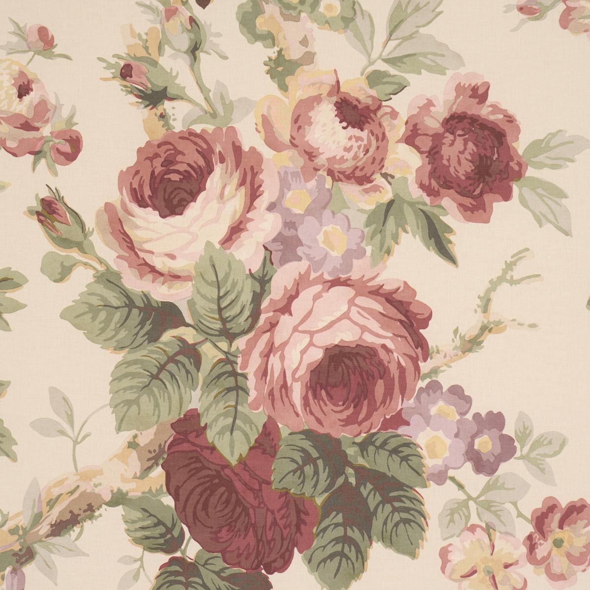 Schumacher Nancy Floral Bordeaux Fabric