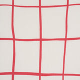 Schumacher Painterly Windowpane Red Fabric
