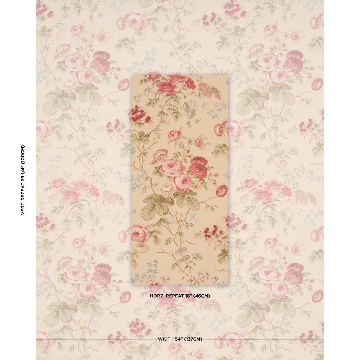 Schumacher Salisbury Chintz Butter Fabric