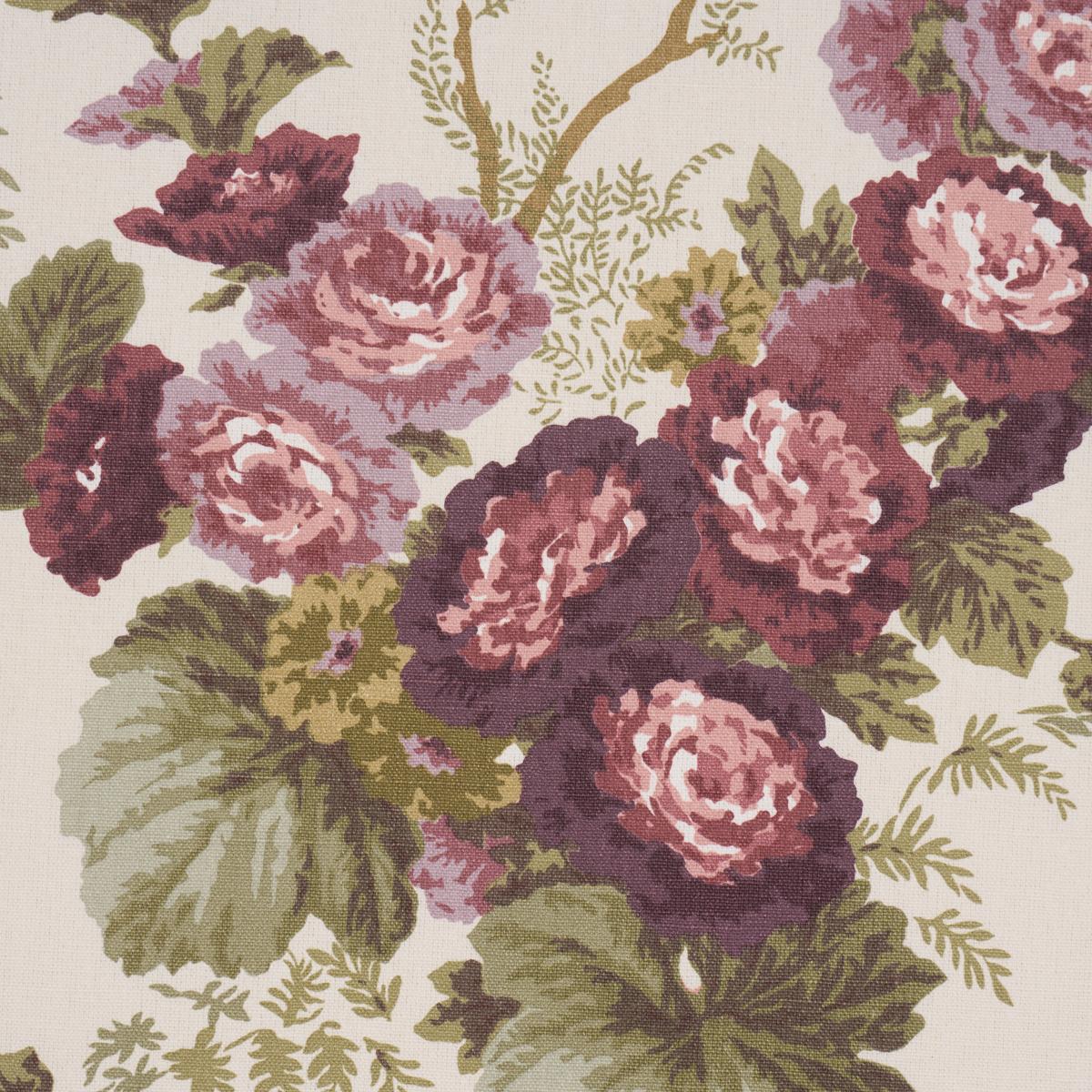 Schumacher Wycombe Park Aubergine Fabric
