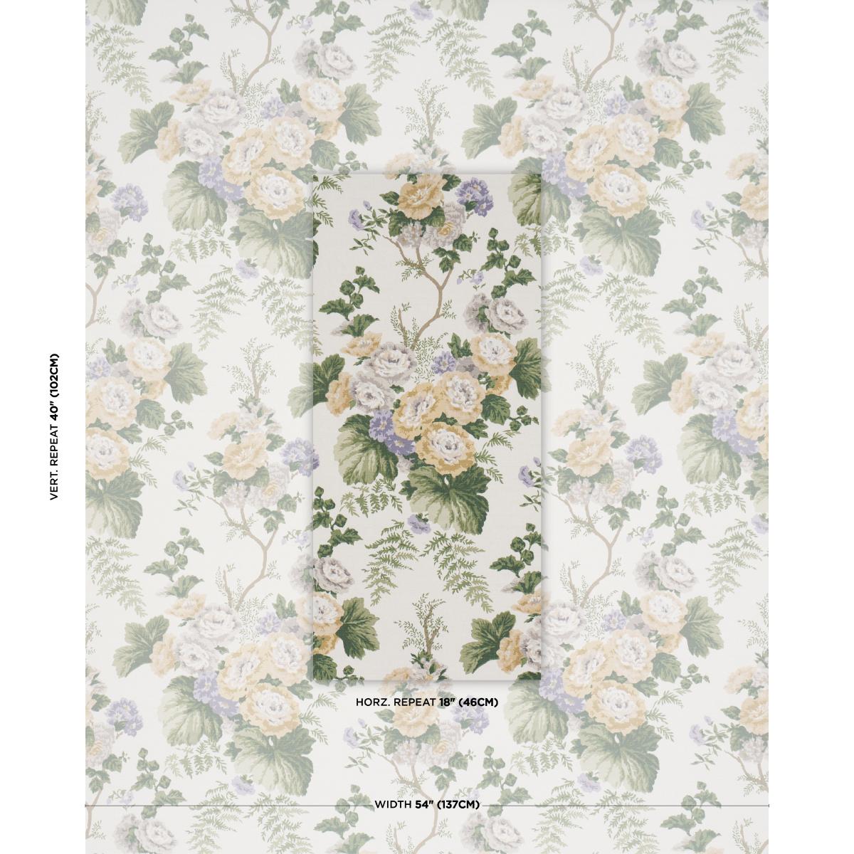 Schumacher Wycombe Park Spring Fabric