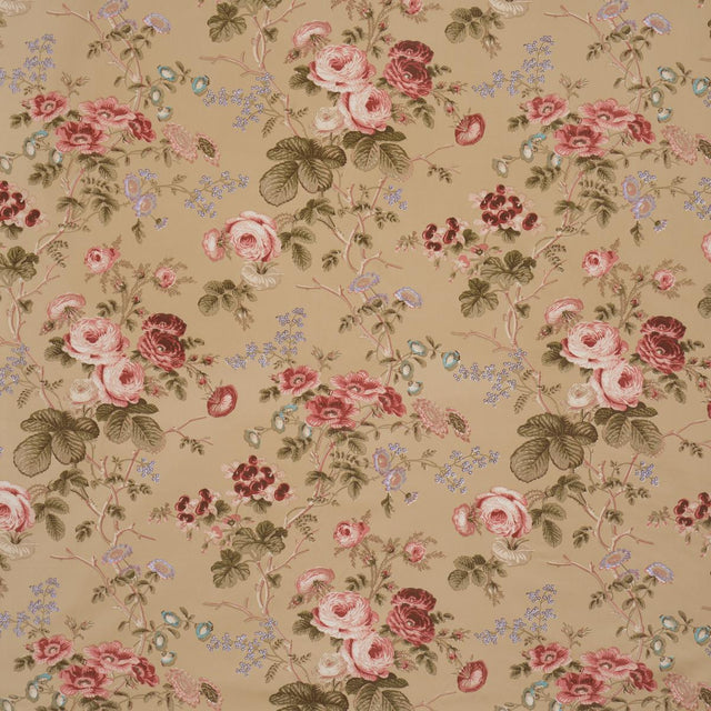 Schumacher Salisbury Chintz Tobacco Fabric