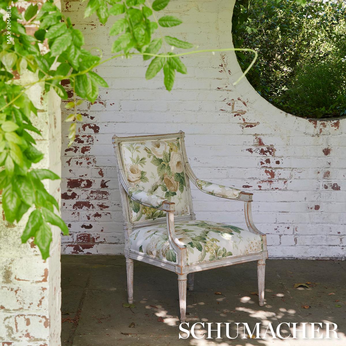 Schumacher Nancy Floral Ivory Fabric