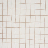 Schumacher Painterly Windowpane Neutral Fabric