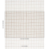 Schumacher Painterly Windowpane Neutral Fabric