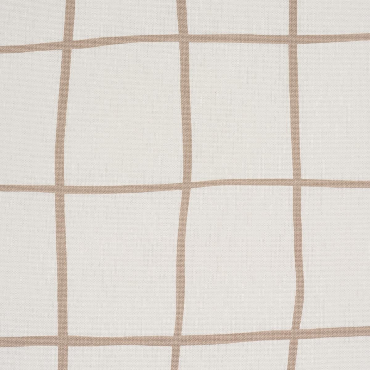 Schumacher Painterly Windowpane Neutral Fabric