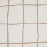 Schumacher Painterly Windowpane Neutral Fabric