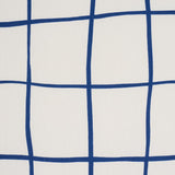 Schumacher Painterly Windowpane Navy Fabric