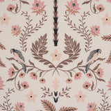 Schumacher Island Palm Indoor/Outdoor Peach & Brown Fabric