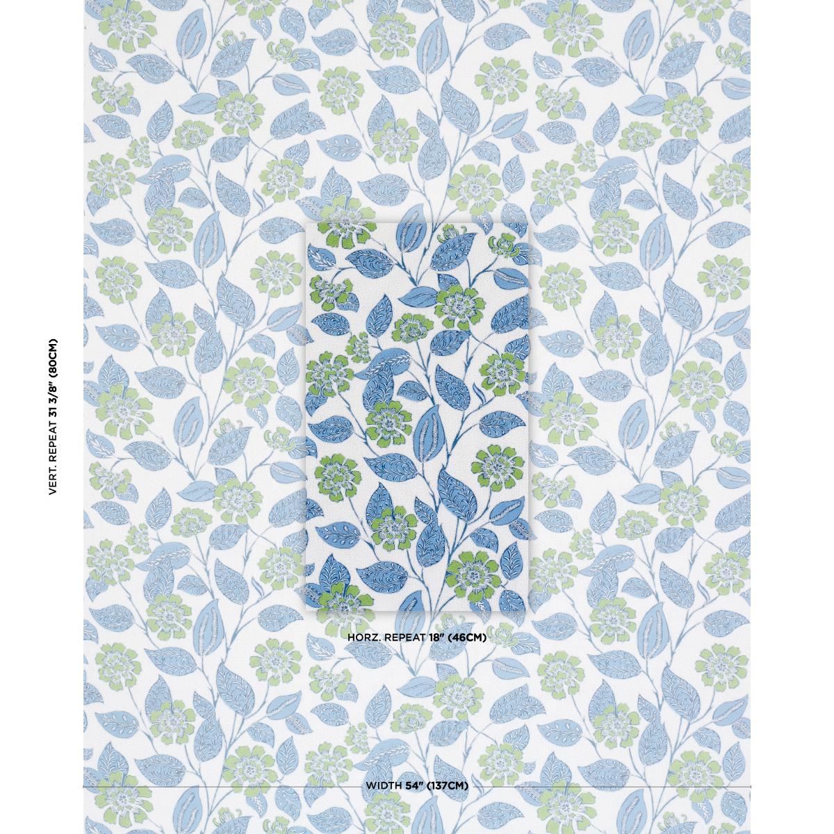 Schumacher Kava Cay Indoor/Outdoor Spring Fabric