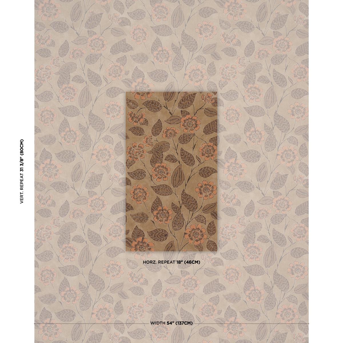 Schumacher Kava Cay Indoor/Outdoor Brown Fabric