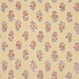 Schumacher Anessa Hand-Screen Print Yellow Fabric