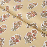 Schumacher Anessa Hand-Screen Print Yellow Fabric