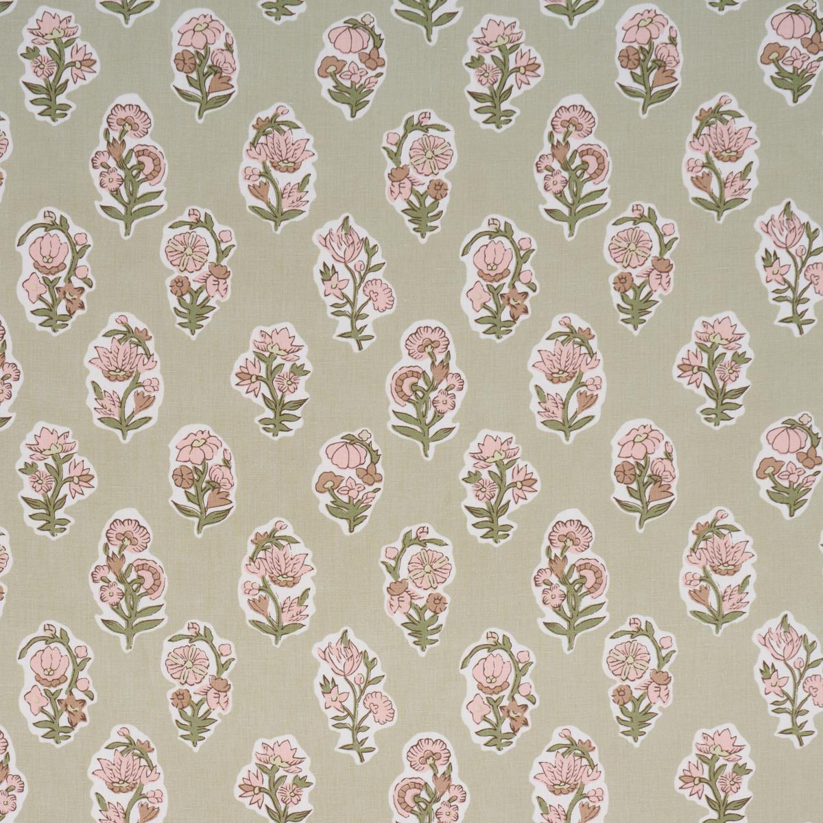 Schumacher Anessa Hand-Screen Print Petal Fabric