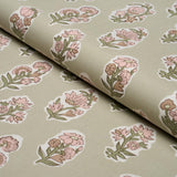 Schumacher Anessa Hand-Screen Print Petal Fabric