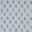 Schumacher Anessa Hand-Screen Print Blue Fabric