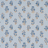 Schumacher Anessa Hand-Screen Print Blue Fabric