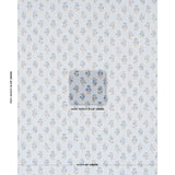 Schumacher Anessa Hand-Screen Print Blue Fabric