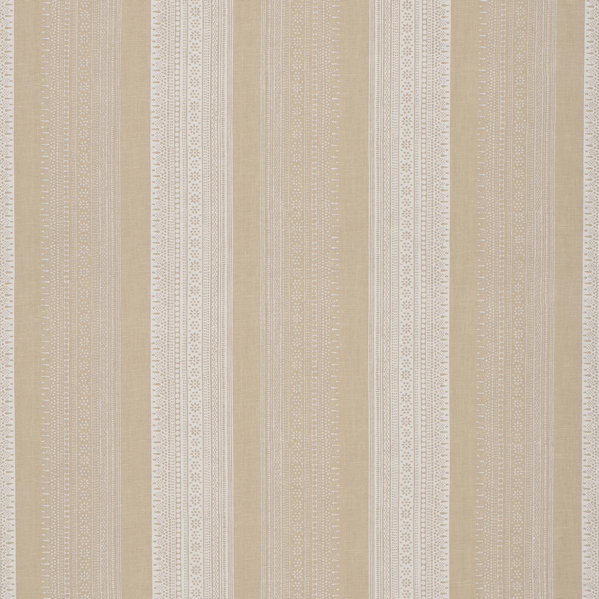 Schumacher Calista Block Print Natural Fabric