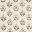 Schumacher Dalila Hand-Screen Print Green Fabric