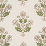 Schumacher Dalila Hand-Screen Print Green Fabric