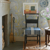 Schumacher Calista Block Print Indigo Fabric