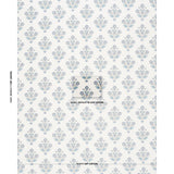 Schumacher Dalila Hand-Screen Print Blue Fabric
