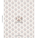 Schumacher Dalila Hand-Screen Print Red & Blue Fabric