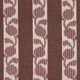 Schumacher Priya Warp Print Bordeaux Fabric