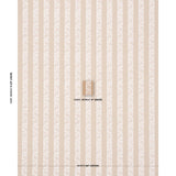 Schumacher Priya Warp Print Sand Fabric