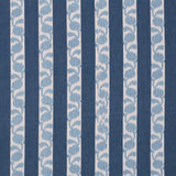 Schumacher Priya Warp Print Indigo Fabric