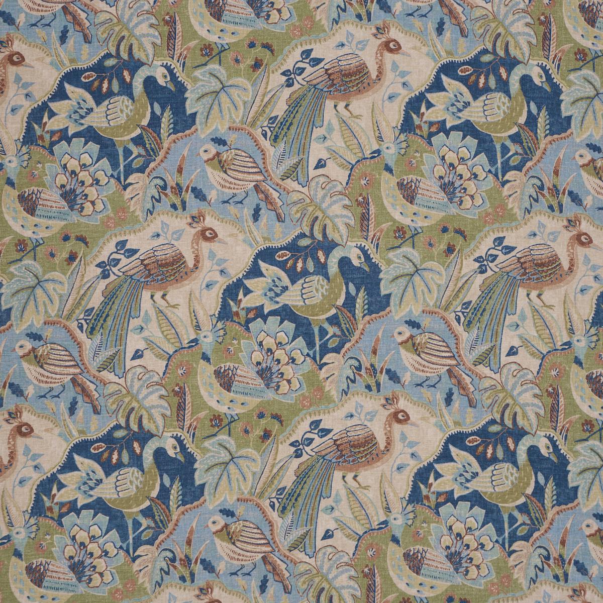 Schumacher Soraya Blue Fabric