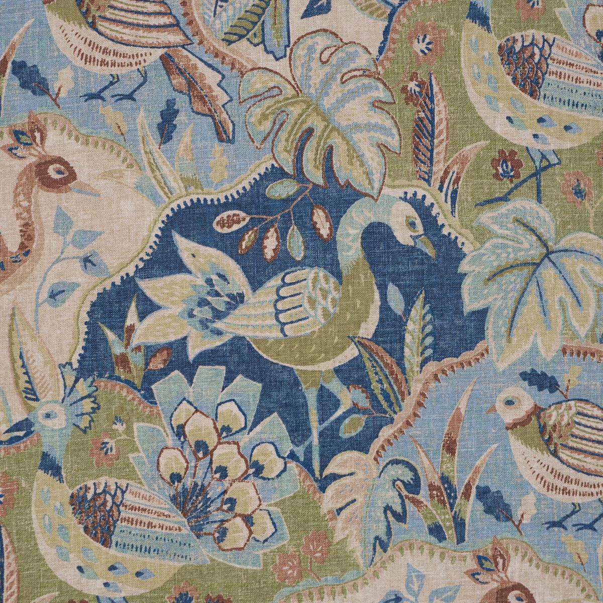 Schumacher Soraya Blue Fabric