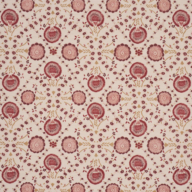 Schumacher Athena Hand-Screen Print Ruby Fabric