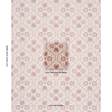 Schumacher Athena Hand-Screen Print Ruby Fabric