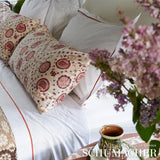 Schumacher Athena Hand-Screen Print Ruby Fabric
