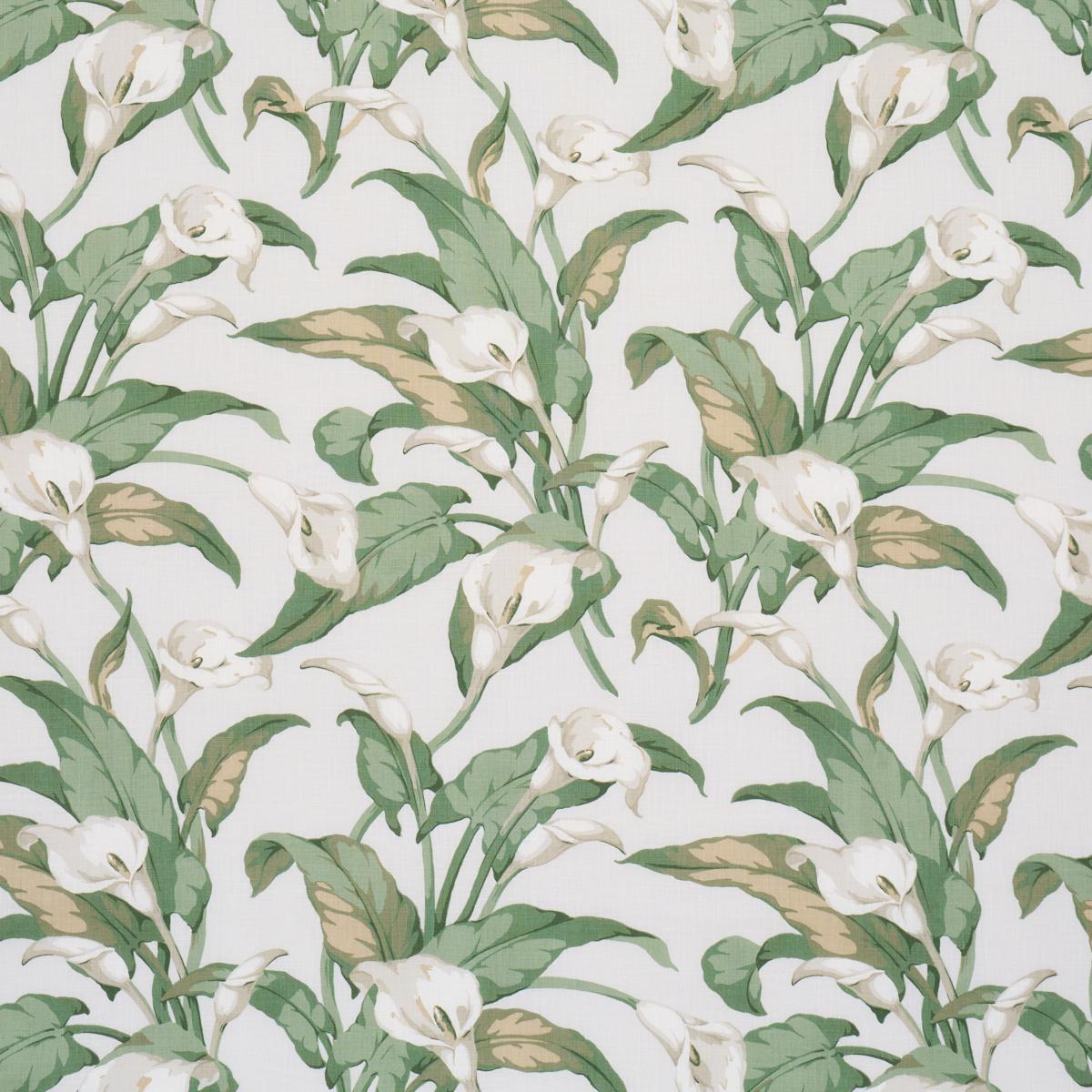 Schumacher Arum Lilies Ivory Fabric