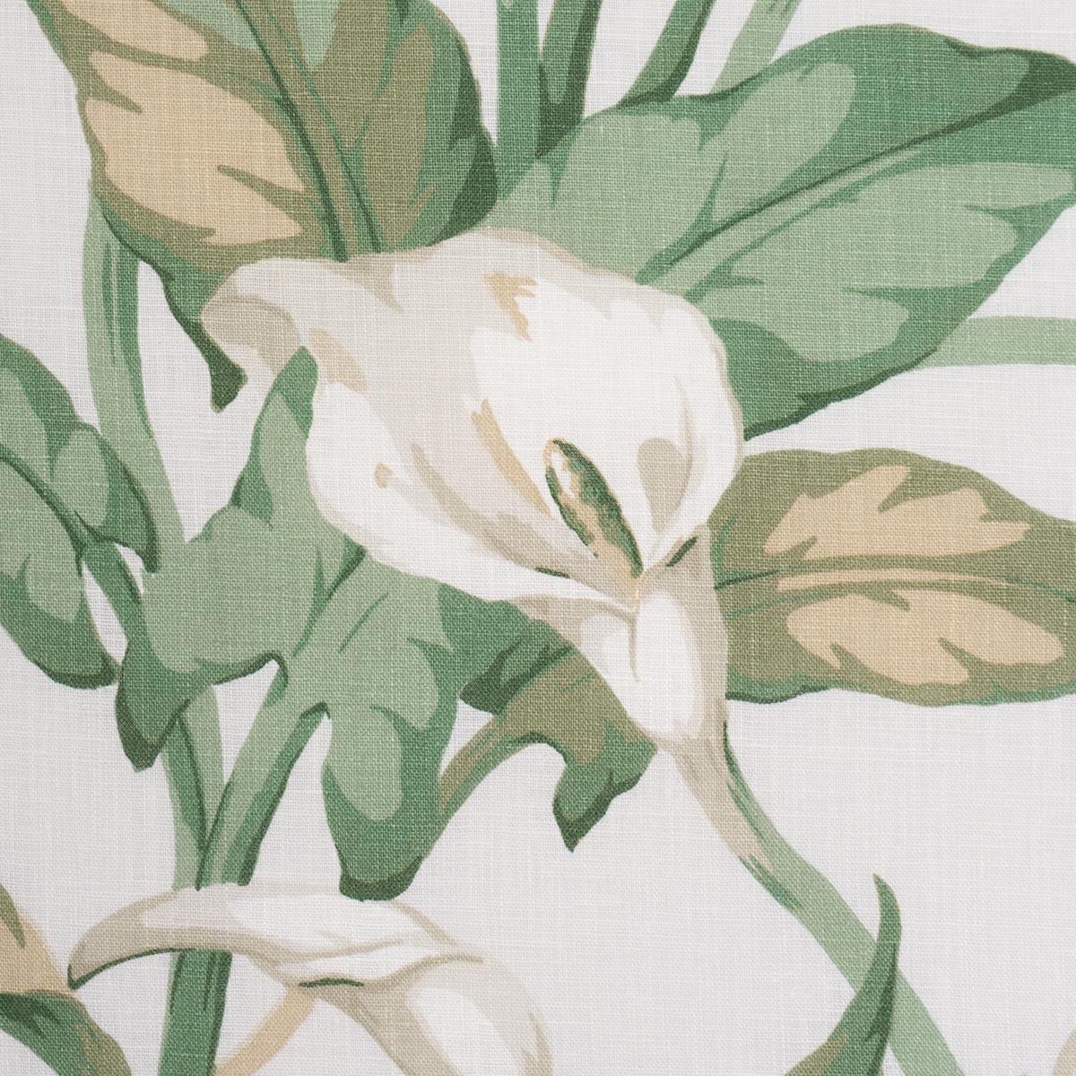 Schumacher Arum Lilies Ivory Fabric