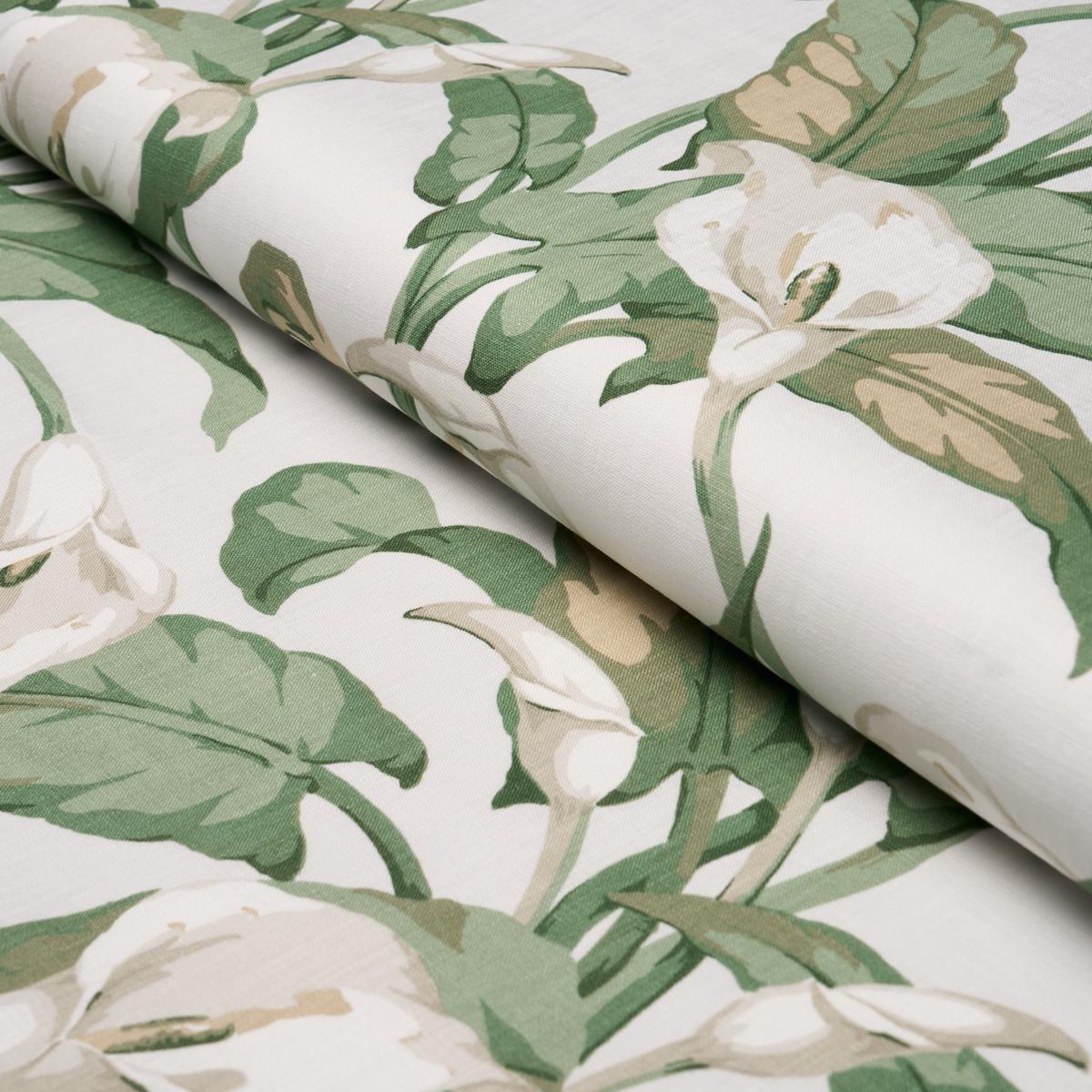 Schumacher Arum Lilies Ivory Fabric