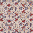 Schumacher Athena Hand-Screen Print Red & Blue Fabric
