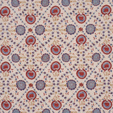 Schumacher Athena Hand-Screen Print Red & Blue Fabric