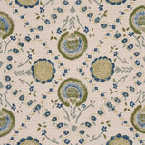 Schumacher Athena Hand-Screen Print Green Fabric