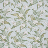 Schumacher Arum Lilies Aqua Fabric
