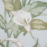 Schumacher Arum Lilies Aqua Fabric