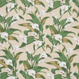 Schumacher Arum Lilies Parchment Fabric