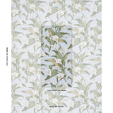 Schumacher Arum Lilies Sky Fabric