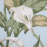 Schumacher Arum Lilies Sky Fabric
